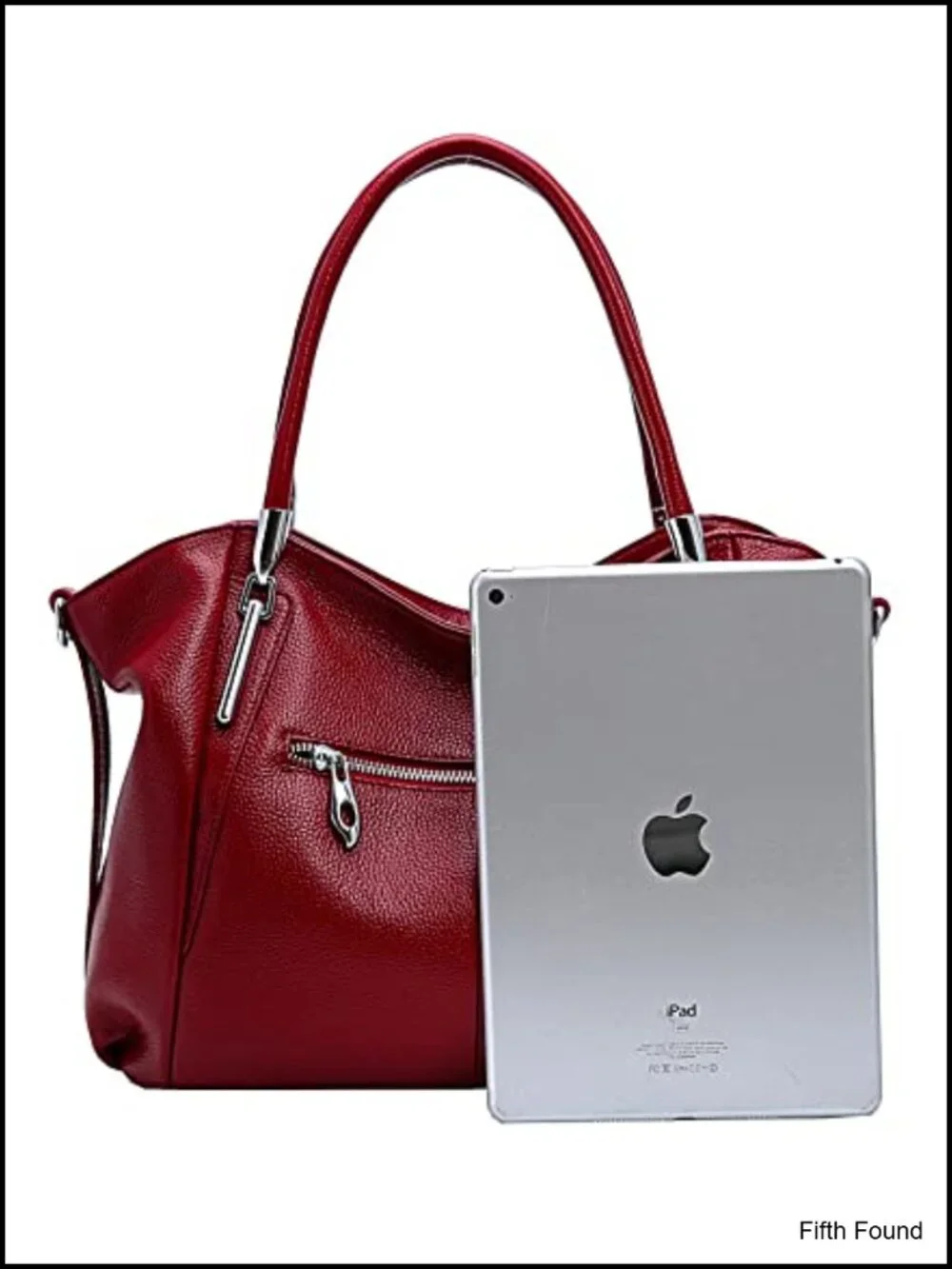HESHE Cowhide Leather Hobo Tote Satchel Shoulder Handbag